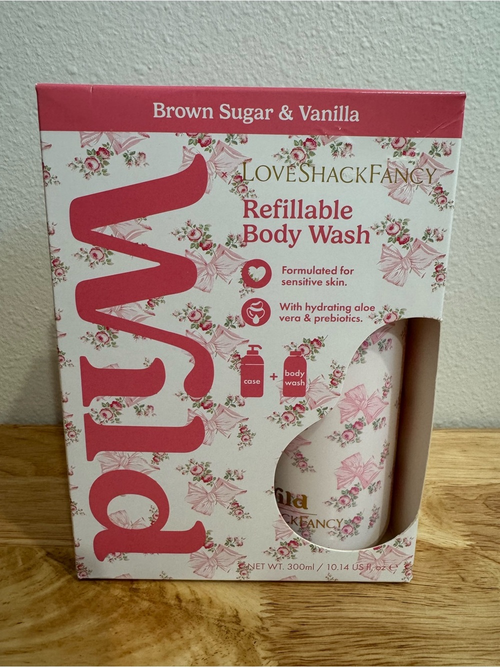 LoveShackFancy x WILD Refillable Body Wash Brown Sugar & Vanilla NIB